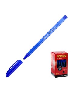 Ручка шариковая Luxor Focus Icy 1 0 мм синий стержень 50 шт Nobrand