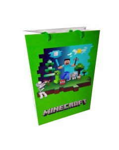 Подарочный пакет Майнкрафт 32х22см Minecraft