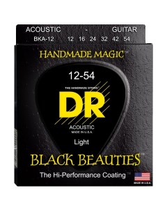 Струны для акустической гитары BKA 12 BLACK BEAUTIES Dr string