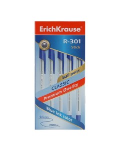 Ручка шариковая R 301 в ассортименте Erich krause