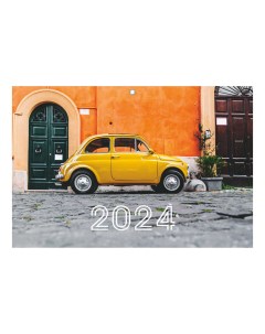 Календарь квартальный Авто на 2024 год на евро спиралях 305 х 680 мм Listoff