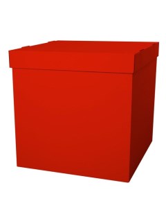 Коробка для воздушных шаров Красный 60 60 60 см набор 5 шт Bazar