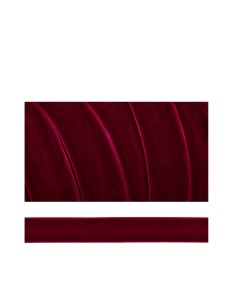 Лента бархатная 15 мм цвет бордовый 20 м Tby