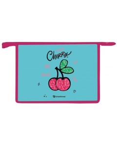 Папка для тетрадей Cherries пластик А4 для девочек 1 отделение Schoolformat