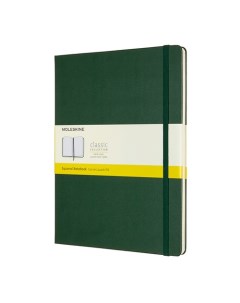 Блокнот Classic 192стр в клеточку твердая обложка зеленый qp091k15 Moleskine