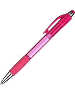 Ручка шариковая Happy розовый корпус синяя масляные чернила 8шт Attache