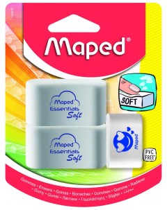 Набор мягких больших ластиков Essentials Soft 2 шт Maped