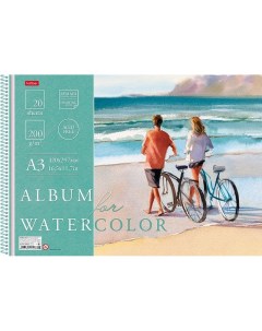 Альбом для рисования акварелью Романтика моря А3 200г кв м 20 л Hatber