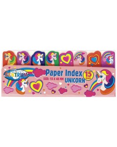 Закладки клейкие Unicorns бумажные 50x15 мм 8 цветов х 15 листов 80454 Centrum