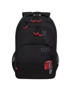 Рюкзак школьный для мальчика RU 430 4 1 черный красный Grizzly