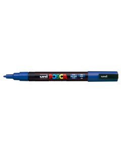 Маркер Uni POSCA PC 3M 0 9 1 3мм овальный синий blue 33 Uni mitsubishi pencil