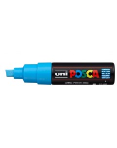 Маркер Uni POSCA PC 8K 8мм скошенный голубой light blue 8 Uni mitsubishi pencil