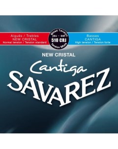 Струны для классической гитары 510CRJ New Cristal Cantiga mixed tension Savarez