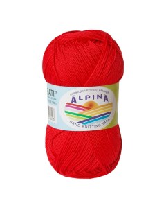 Пряжа Sati 179 красный Alpina