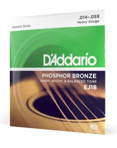 Струны для акустической гитары DAddario EJ18 D`addario