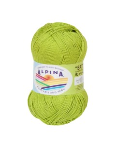 Пряжа Sati 088 ярко зеленый Alpina
