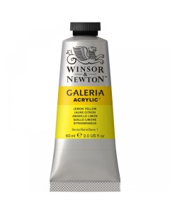 Акриловая краска Galeria желтый лимон 60 мл Winsor & newton