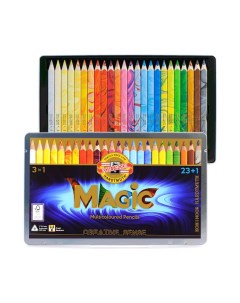 Набор цветных трехгранных карандашей Magic 24 цвета Koh-i-noor