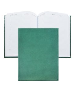 Ежедневник 256 страниц Sorrento зеленый кожзам A5 Апплика
