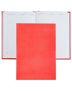 Ежедневник 256 страниц Sorrento красный кожзам A5 Апплика
