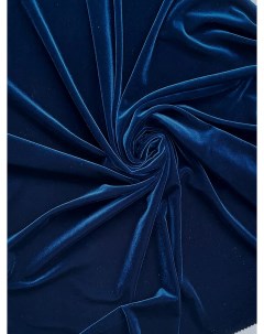 Ткань Бархат Стрейч В1 705 2 отрез 200 150см цвет королевский синий Ткани, что надо!