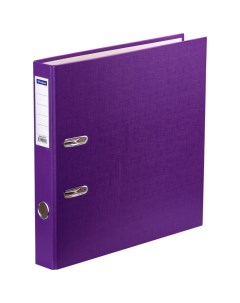 Папка регистратор 50 мм бумвинил с карманом на корешке фиолетовая Officespace