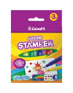 Фломастеры штампы Color Stamper 8 цветов Luxor
