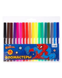 Фломастеры 18 цветов Человек паук Marvel