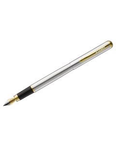 Ручка перьевая Marvel синяя 0 8мм корпус хром золото 10 шт Luxor