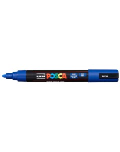 Маркер перманентный Uni Posca 1 8 2 5мм овальный синий 1 штука Uni mitsubishi pencil