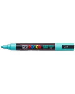 Маркер Uni POSCA PC 5M 1 8 2 5мм овальный морская волна aqua green P6 Uni mitsubishi pencil