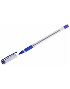 Ручка шариковая School синяя 1 0мм грип на масляной основе Officespace