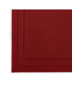 Ткань фетр 20х30 см 10 листов 005 темно красный Ideal