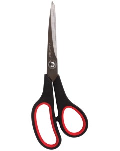 Ножницы Soft Grip 216мм черно красные 3 стор заточка в с ом 231523 Офисмаг