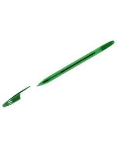 Ручка шариковая 555 зеленая 0 7мм тонированный корпус 50шт Стамм