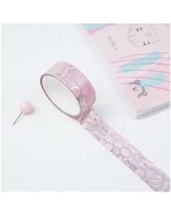 Клейкая лента декоративная Pink elegance 1 5см 3м Meshu