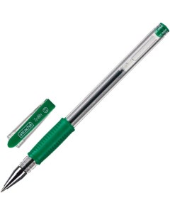 Ручка гелевая Town 0 5мм с резин манжеткой зеленый Россия 8шт Attache