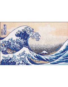 Набор для вышивания Живая картина MET JK 2267 Большая волна в Канагаве Panna