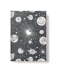Записная книжка А5 160 листов в клетку Астрономия твердая обложка матовая лиминация ти Полиграф принт