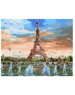 Картина по номерам Париж Фонтаны Роспись по холсту 40х50 см MS7210 с 8 лет Supertoys