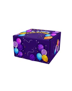Подарочная коробка с конфетти Вау коробка boxpurple Hitmix
