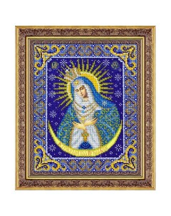 Набор для вышивания бисером Пр Богородица Остробрамская Б1090 20х25 см Паутинка