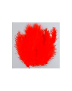 Набор перьев для творчества 30 шт 14 17 см красный Веселуха