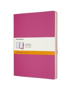 Блокнот Cahier journal XLarge 60 листов в линейку 19 х 25 см розовый неон Moleskine