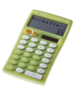 Калькулятор 10 разрядный зеленый Citizen