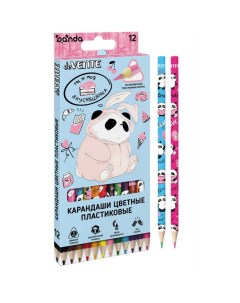 Карандаши цветные Panda Soft Touch 3мм 2М 12шт Devente