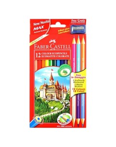 Карандаши цветные Faber Castel Eco точилка 15шт Faber-castell