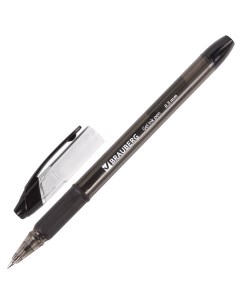 Ручка гелевая с грипом Samurai черная узел 0 5 мм 141178 12 шт Brauberg