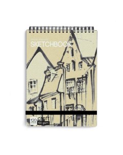 Скетчбук SKETCHBOOK BV 180х260 мм 60Л КРАФТ 100 гр на гребне Bruno visconti