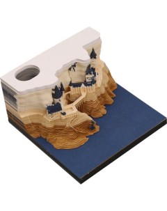 3D блок для заметок в коробке Замок 150 листов высота 4 см ширина 8см Calligrata